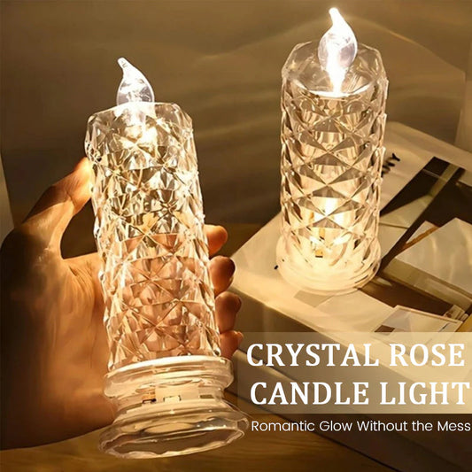 Crystal Rose Candle Light
