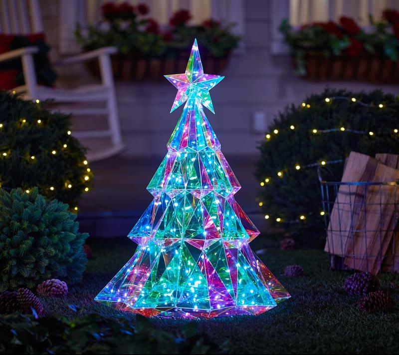 Iridescent Christmas Tree Lamp