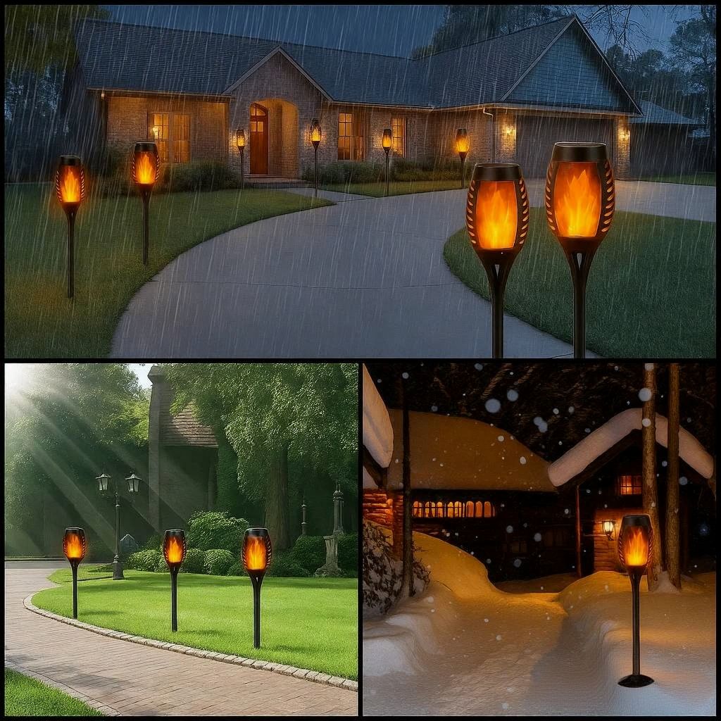 The Flame Lamps — Solar Flickering Path Light