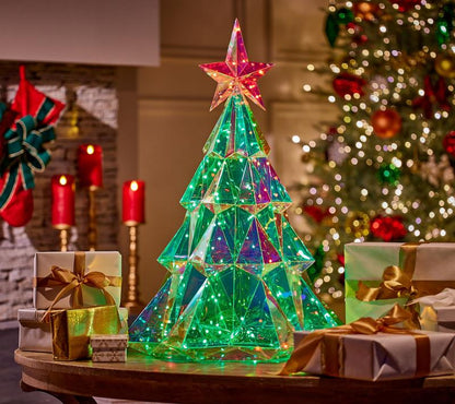 Iridescent Christmas Tree Lamp
