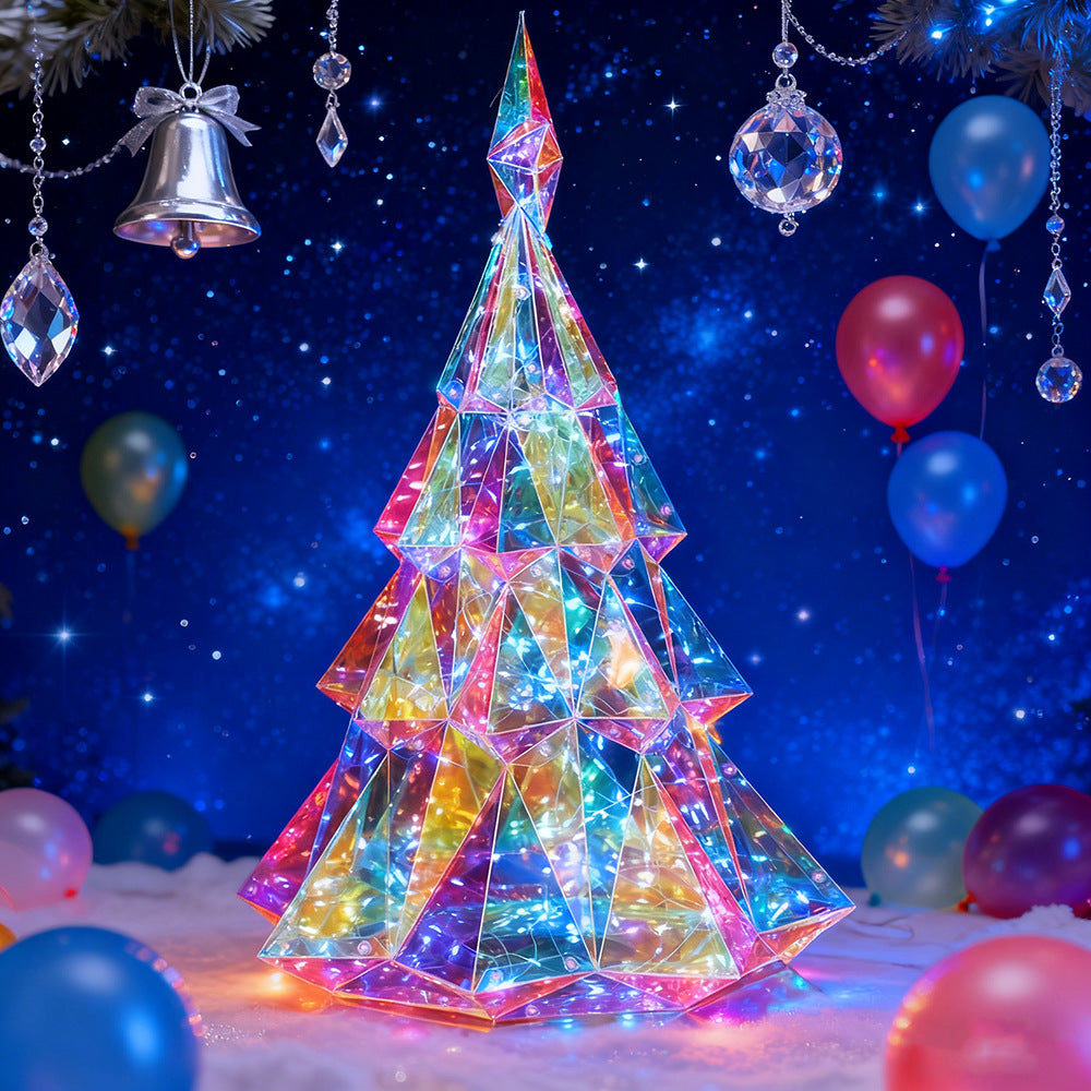 Iridescent Christmas Tree Lamp